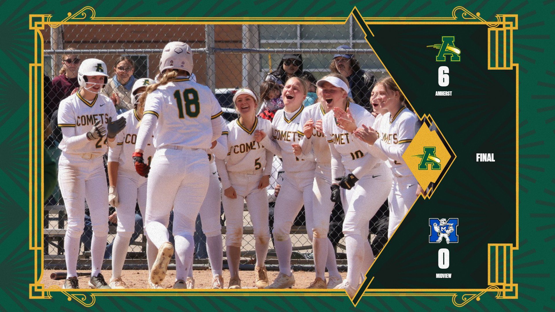 Softball Picks Up SWC Road Win at Midview - Amherst Steele High School