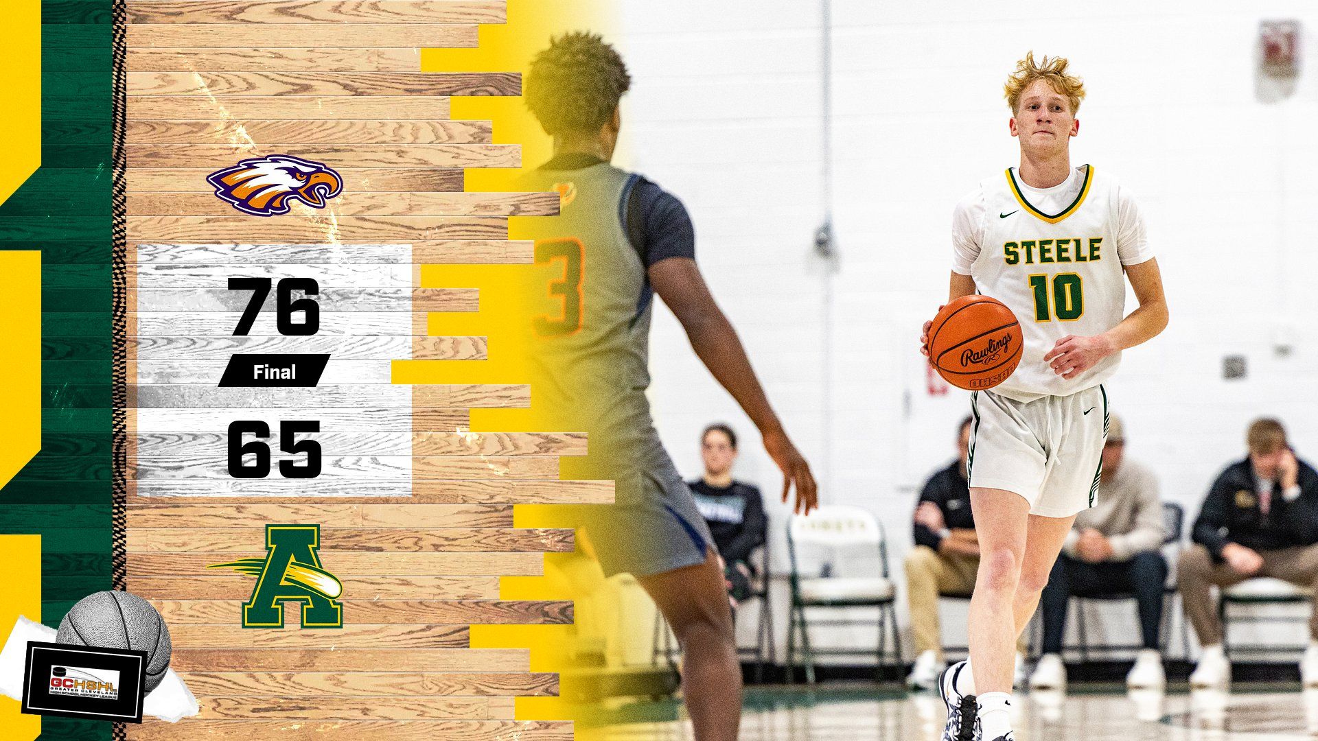 Boys Basketball Falls to Avon - Amherst Steele High School
