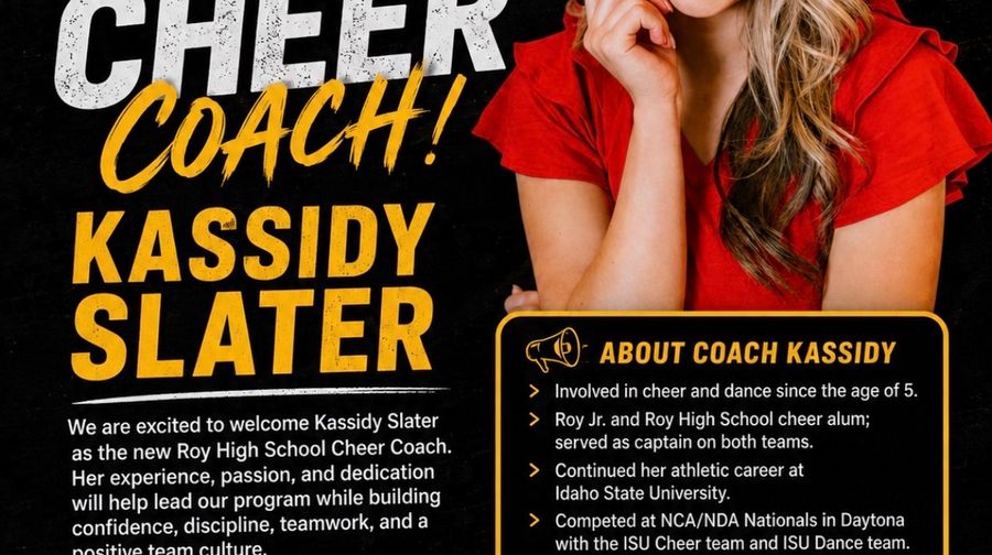 WELCOME OUR NEW CHEER COACH: KASSIDY SLATER