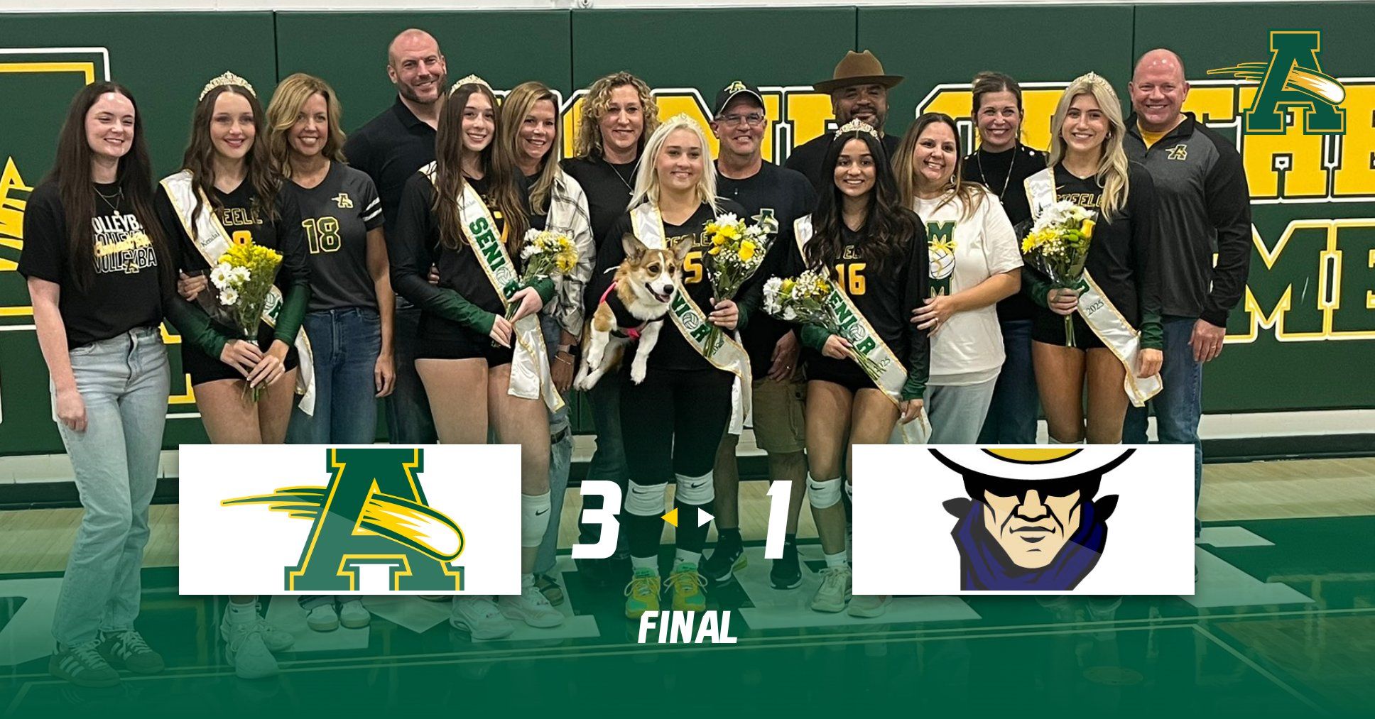 Volleyball Wins on Senior Night - Amherst Steele High School