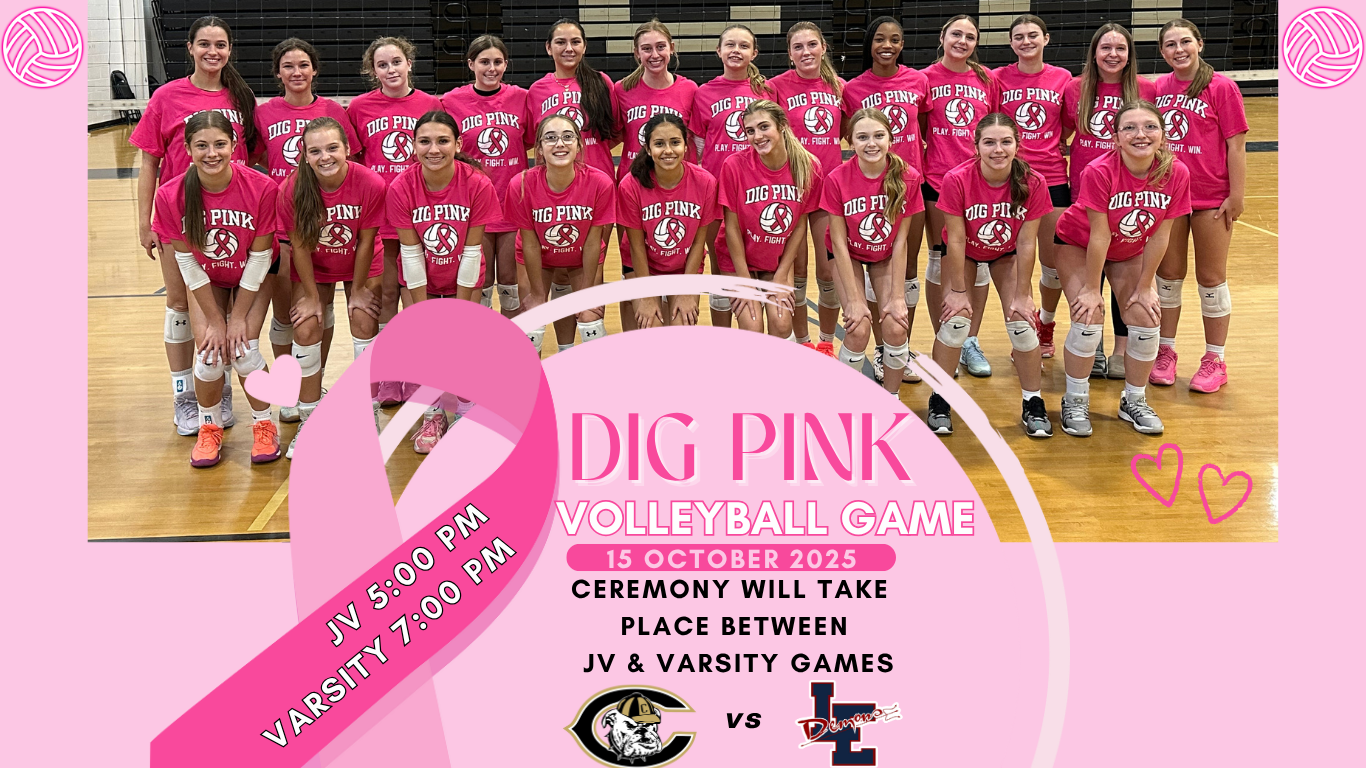 DIG PINK VOLLEYBALL GAME CAMDEN VS LUGOFF, WEDNESDAY OCT 15TH - Camden ...
