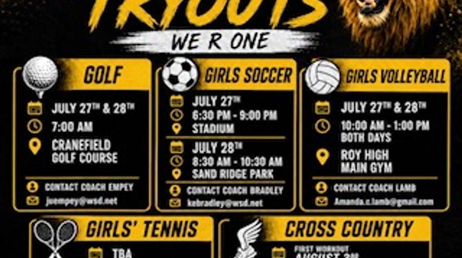 Fall Sports Tryouts