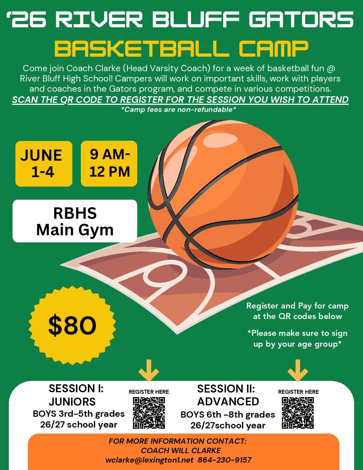 Summer 2026 Boys Basketball Camp