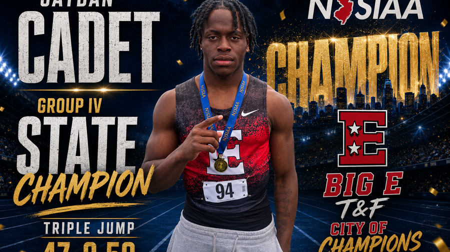 Jaydan Cadet NJSIAA Group IV Triple Jump State Champion