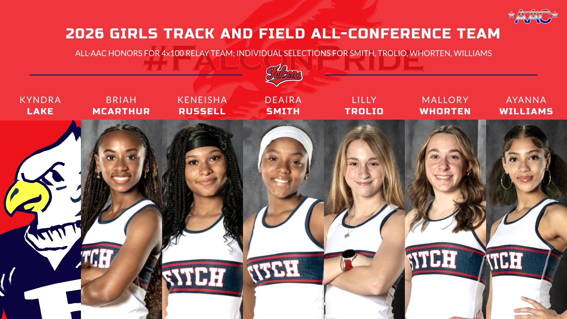All-AAC Girls Track Team Includes 4x100m Relay, Three Individuals ...
