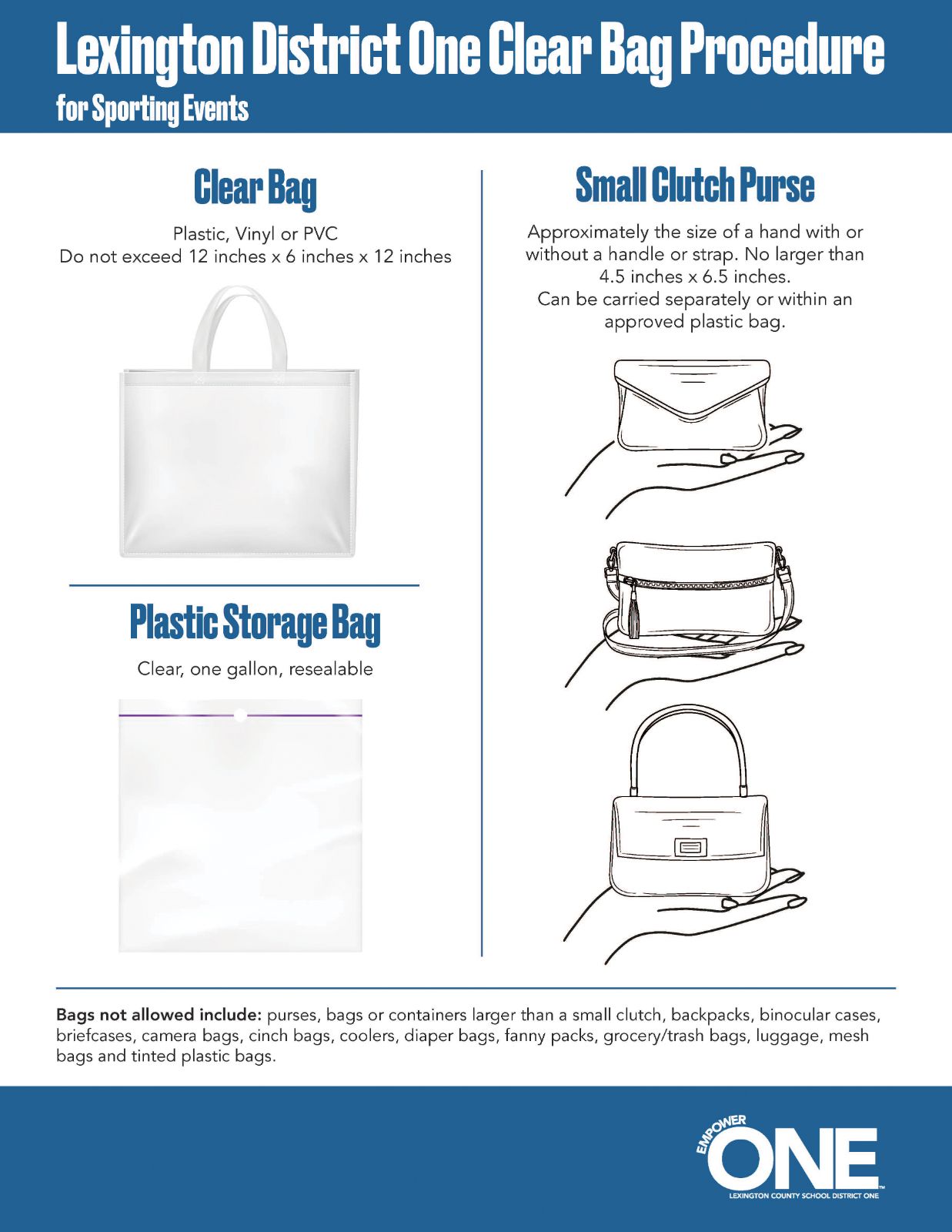 Clear Bag Procedure Flyer