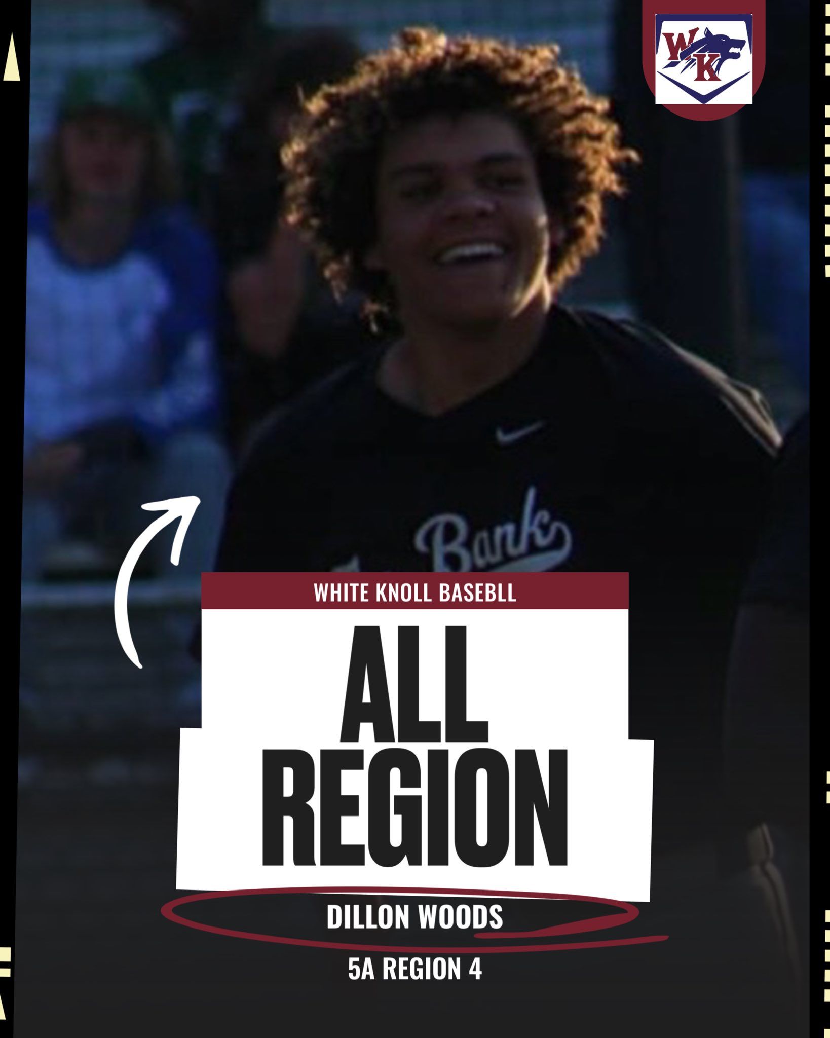 WK Baseball All-Region Selections - White Knoll High School